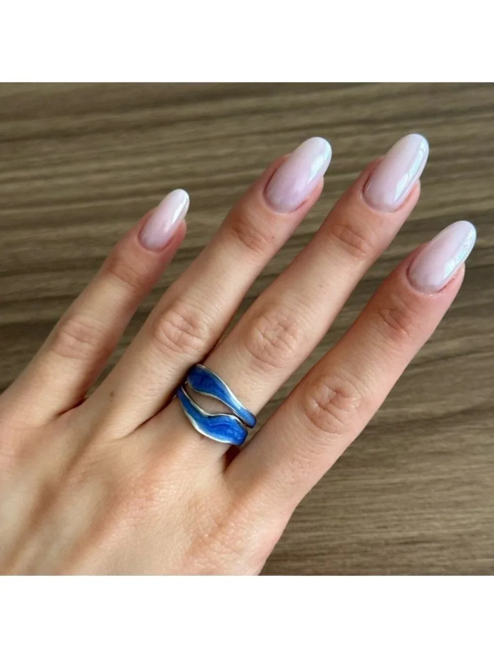 Blue wave Ring Q973